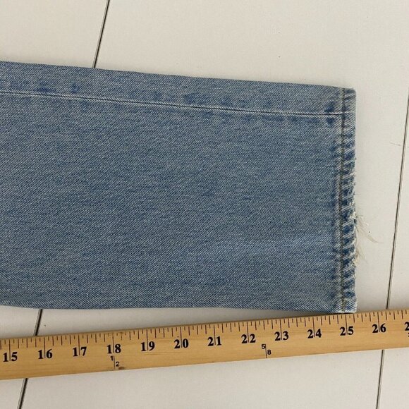 Agolde Riley High Rise Straight Crop Jeans Size 31 Clear Skies Light Wash - Picture 10 of 11